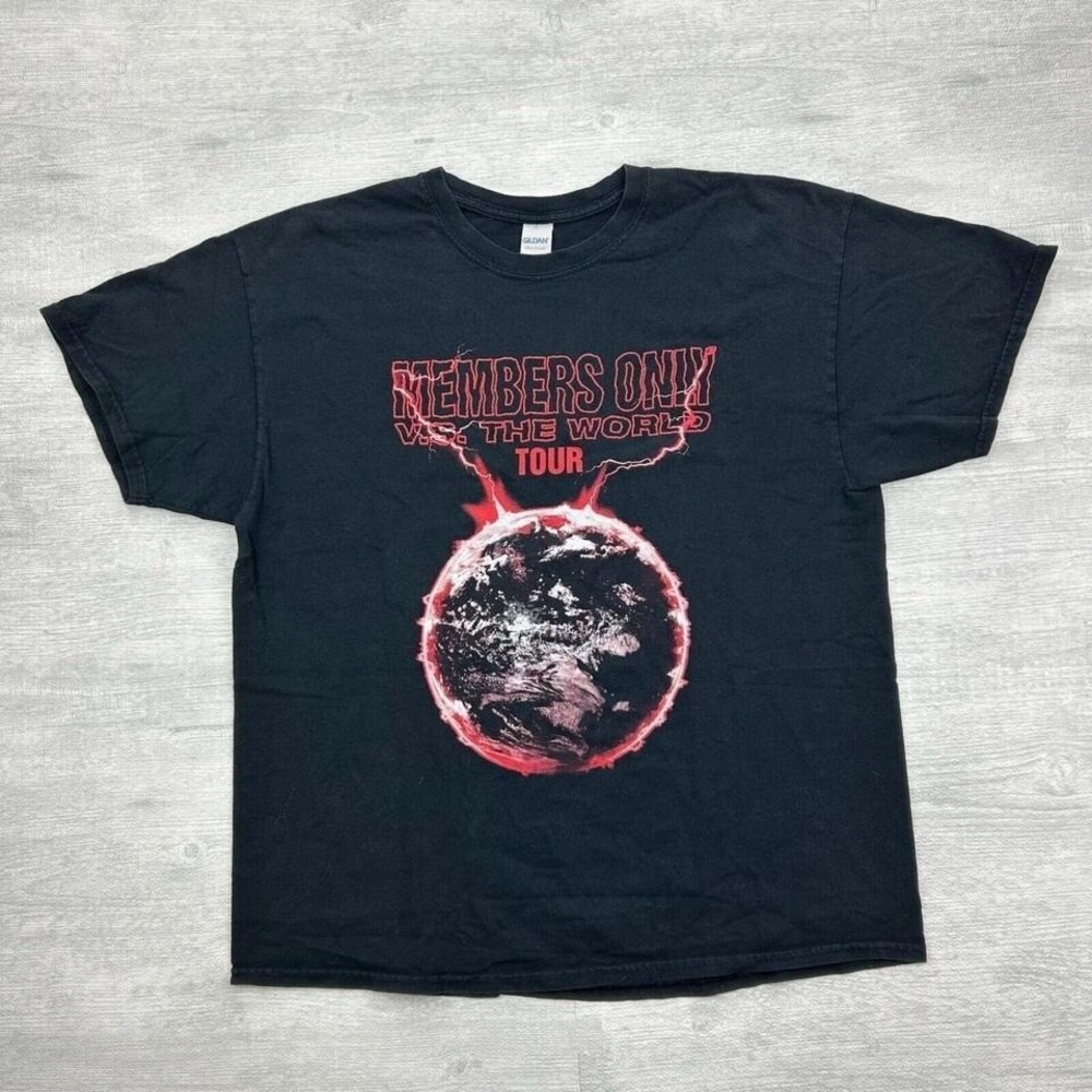 Members Only Vs The World Shirt Adult Large Black XXXtentacion Rap Concert Tour